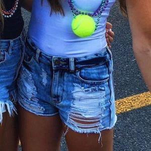 Bullhead (PacSun) Mom Distressed Shorts